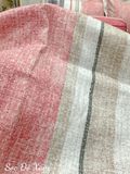  Satin Sọc Đỏ Xám 