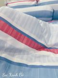  Tencel Sọc Xanh Đỏ 