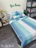  Satin Sọc Lý Xanh 