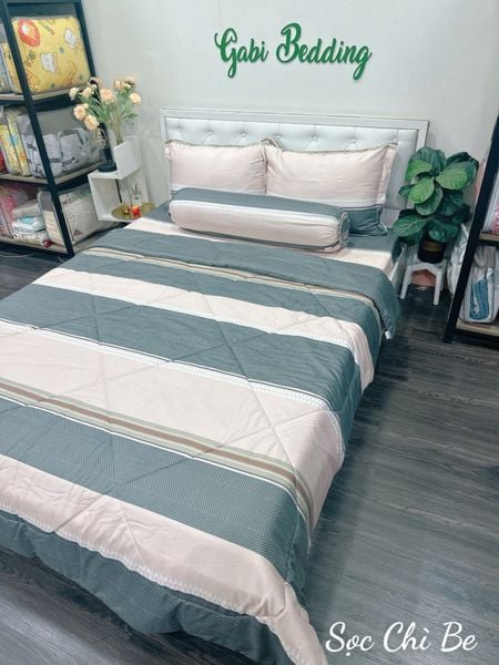  Tencel Sọc Chì Be 