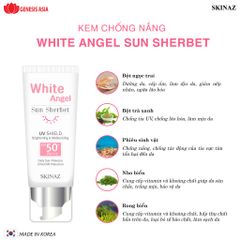 Kem chống nắng White Angel Sun Sherbet SKINAZ 70ml