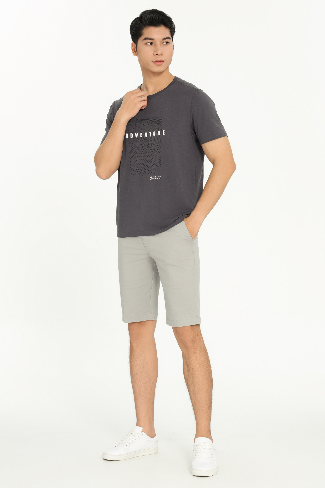 Quần short khaki nam CALUCI MKS424S