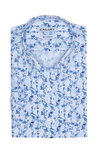 Áo sơ mi nam ngắn tay CALUCI MSS3209S