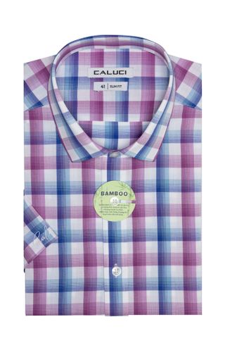Áo sơ mi nam ngắn tay CALUCI MSS3181S