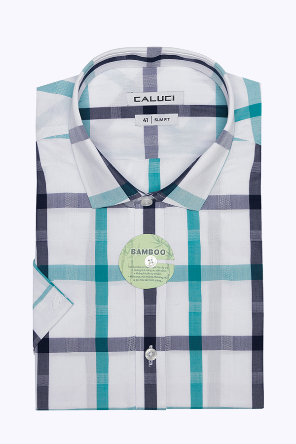 Áo sơ mi nam ngắn tay CALUCI MSS3155S
