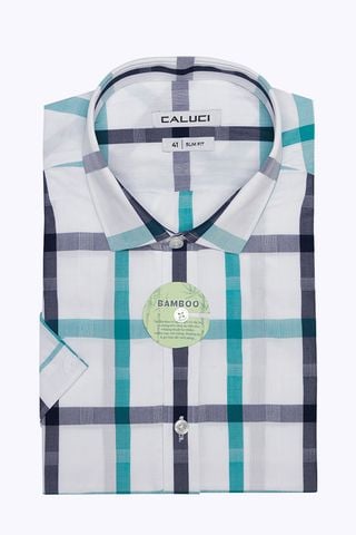 Áo sơ mi nam ngắn tay CALUCI MSS3155S