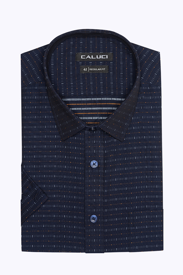 Áo sơ mi nam ngắn tay CALUCI MSS3171R