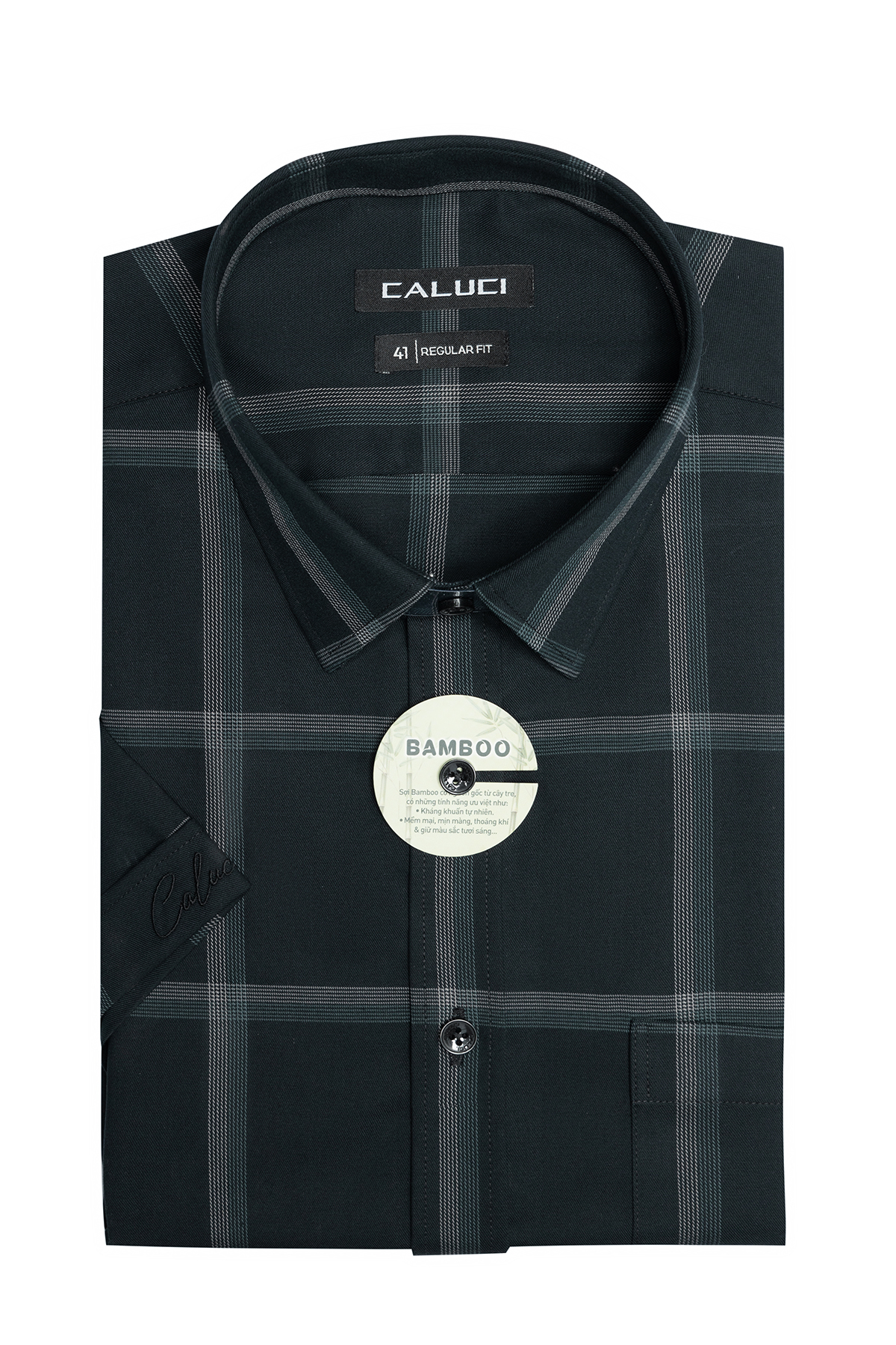 Áo sơ mi nam ngắn tay CALUCI MSS3212R
