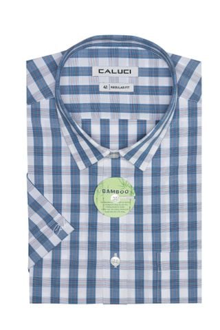 Áo sơ mi nam ngắn tay CALUCI MSS3184R