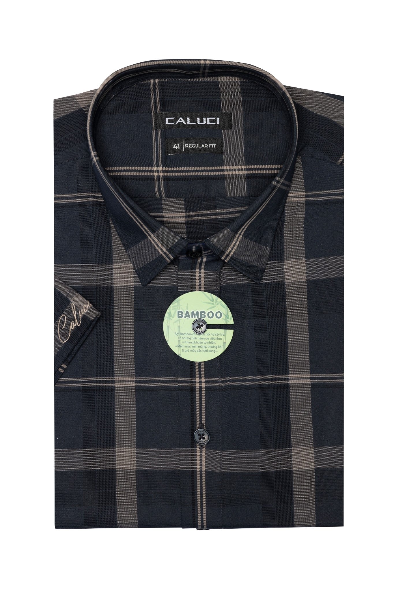 Áo sơ mi nam ngắn tay CALUCI MSS4222R
