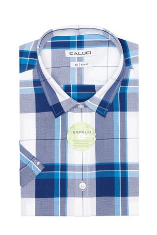 Áo sơ mi nam ngắn tay CALUCI MSS3169S