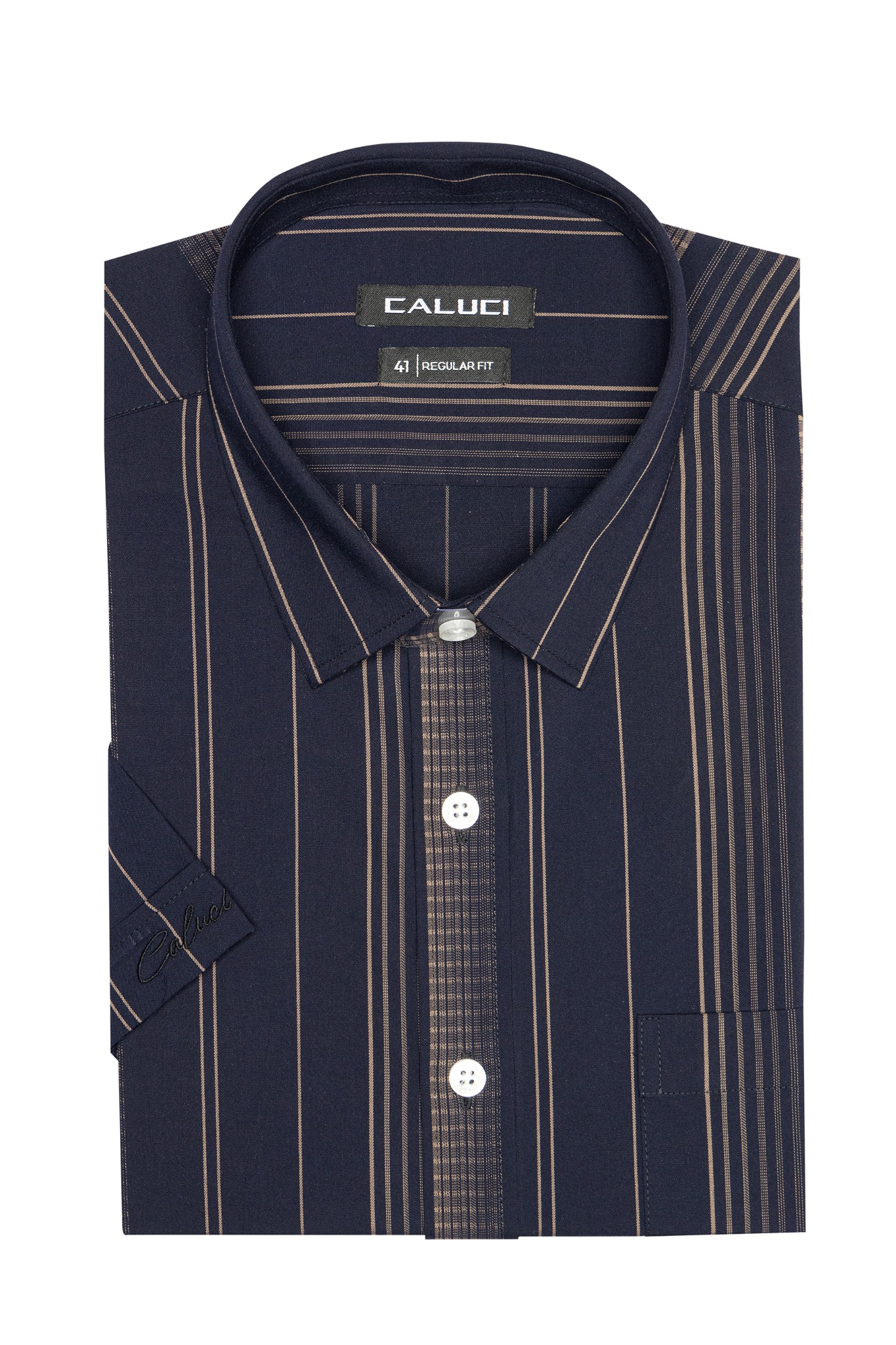 Áo sơ mi nam ngắn tay CALUCI MSS3178R