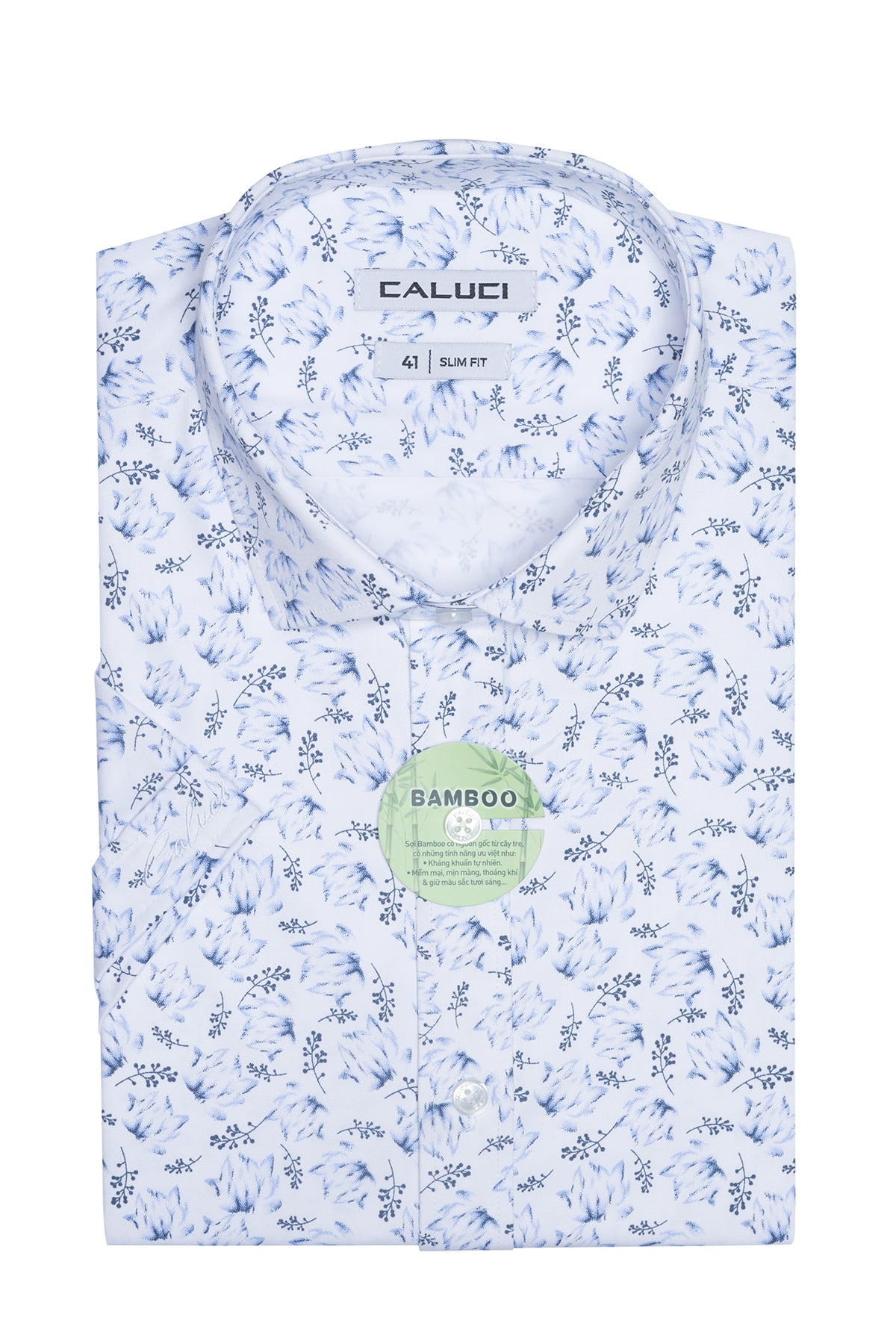 Áo sơ mi nam ngắn tay CALUCI MSS3158S