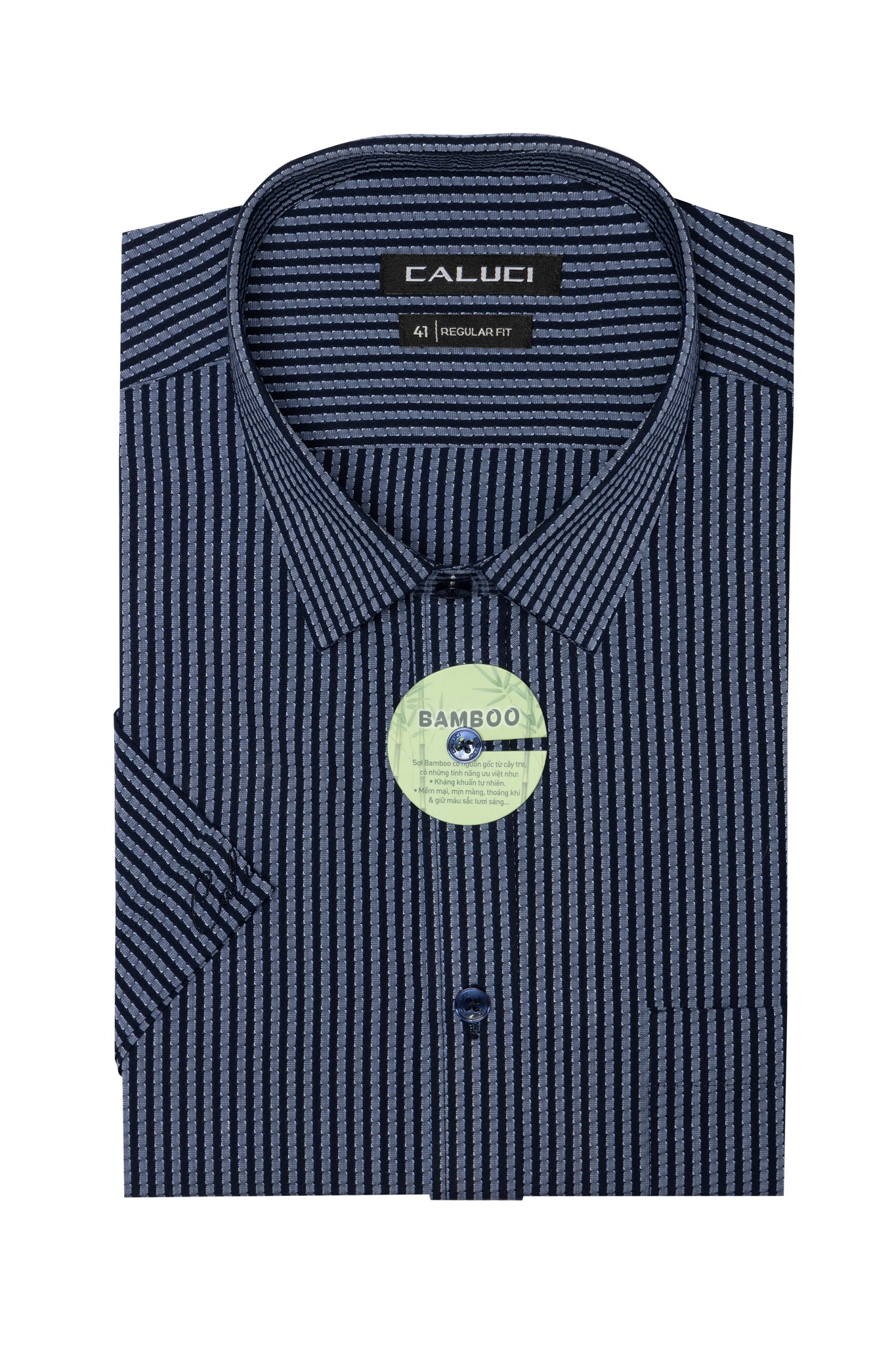 Áo sơ mi nam ngắn tay CALUCI MSS3219R