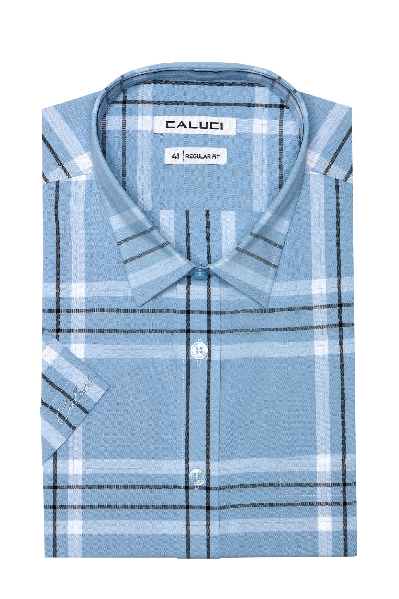 Áo sơ mi nam ngắn tay CALUCI MSS3182R