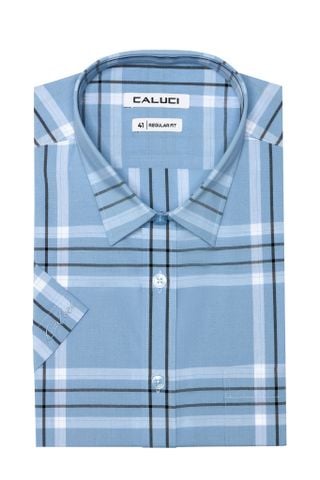 Áo sơ mi nam ngắn tay CALUCI MSS3182R