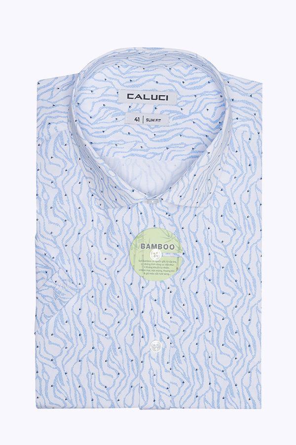 Áo sơ mi nam ngắn tay CALUCI MSS3167S