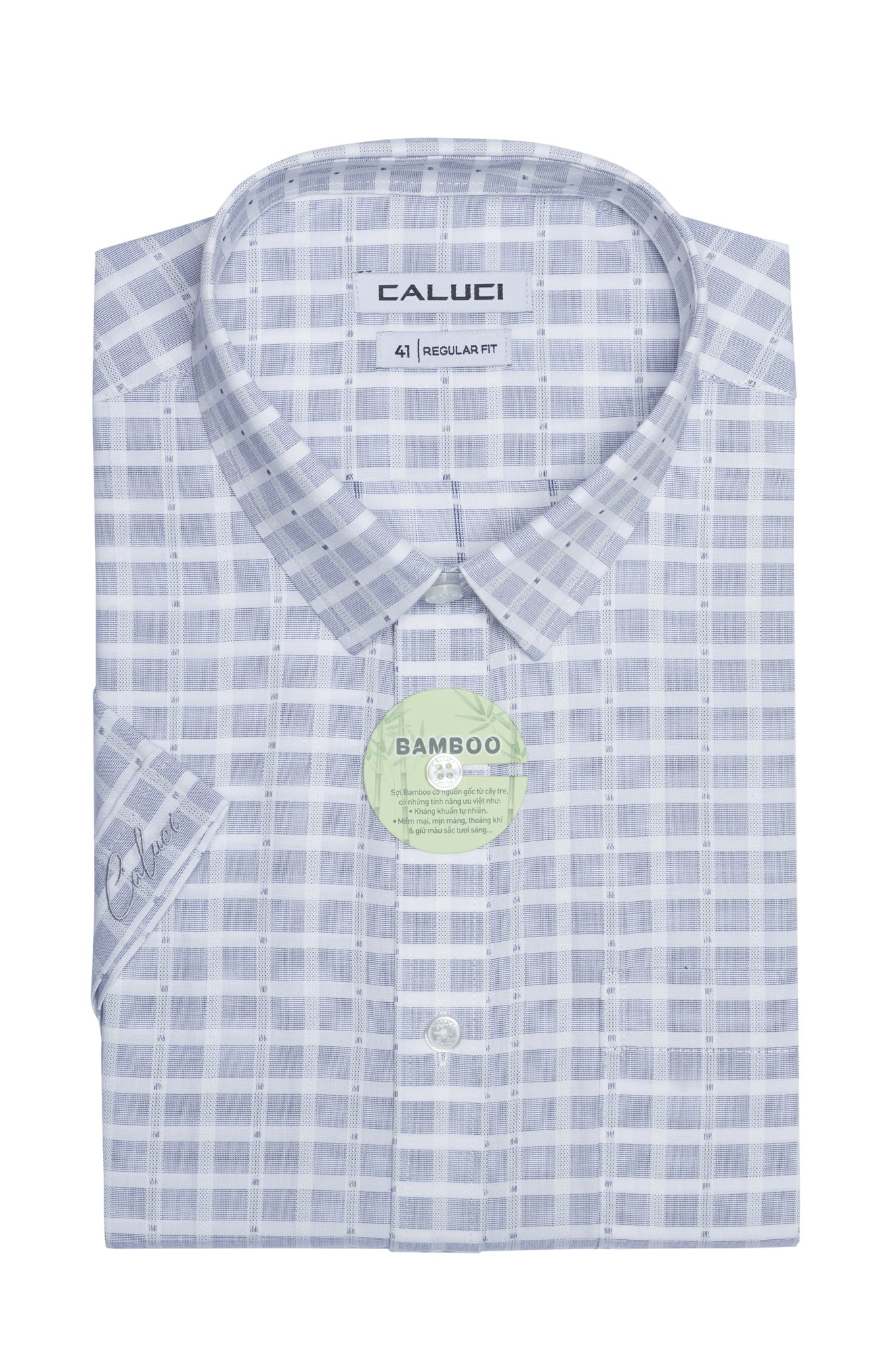 Áo sơ mi nam ngắn tay CALUCI MSS3133R