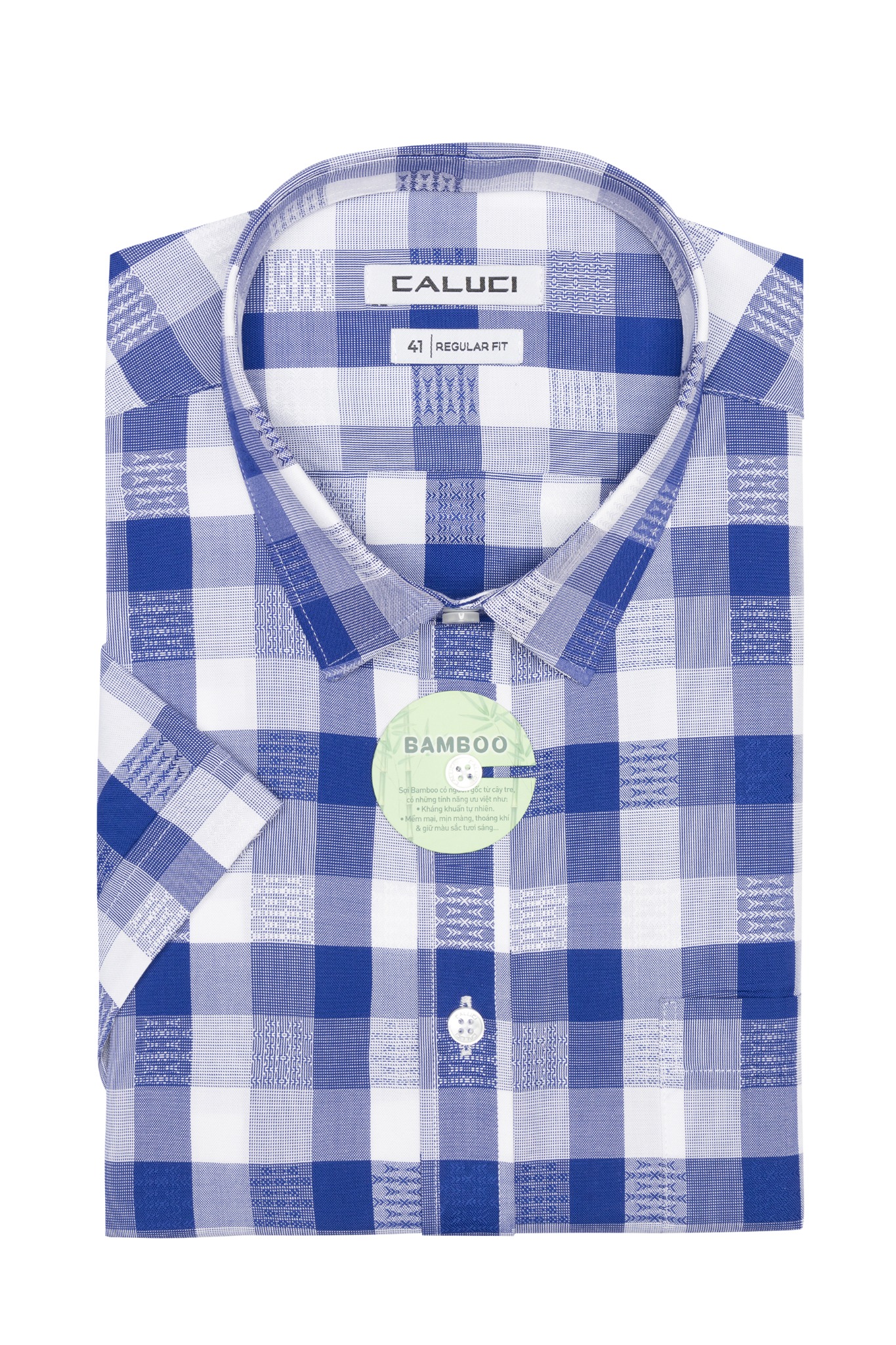 Áo sơ mi nam ngắn tay CALUCI MSS3175R