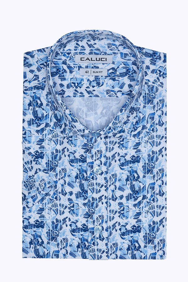 Áo sơ mi nam ngắn tay CALUCI MSS3205S