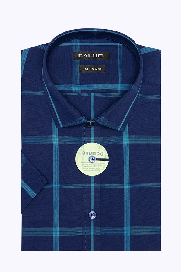 Áo sơ mi nam ngắn tay CALUCI MSS3156S