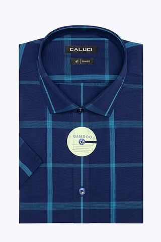 Áo sơ mi nam ngắn tay CALUCI MSS3156S