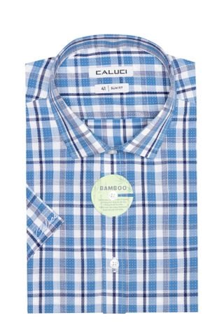 Áo sơ mi nam ngắn tay CALUCI MSS3170S