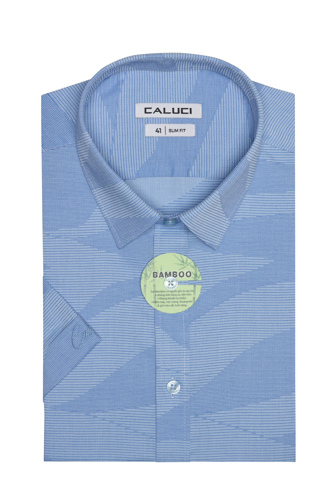 Áo sơ mi nam ngắn tay CALUCI MSS3160S