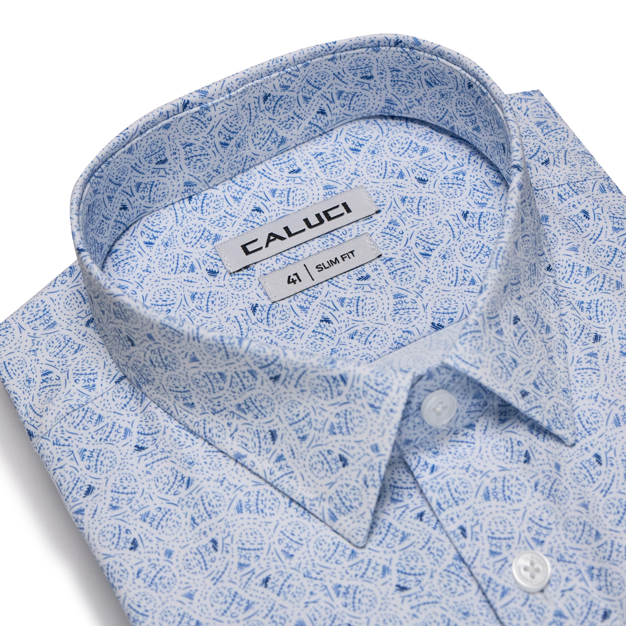 Áo sơ mi nam ngắn tay CALUCI MSS4257S