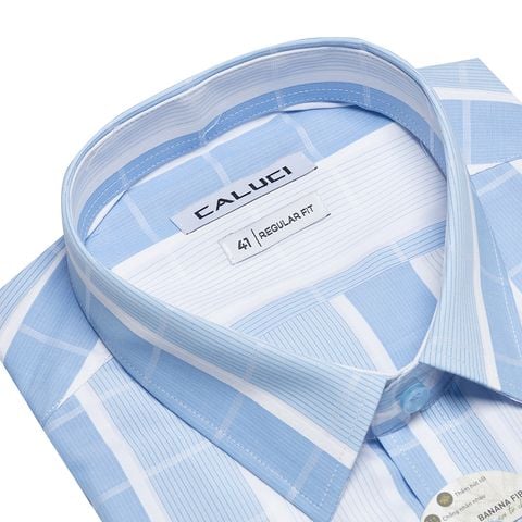 Áo sơ mi nam ngắn tay CALUCI MSS3177R
