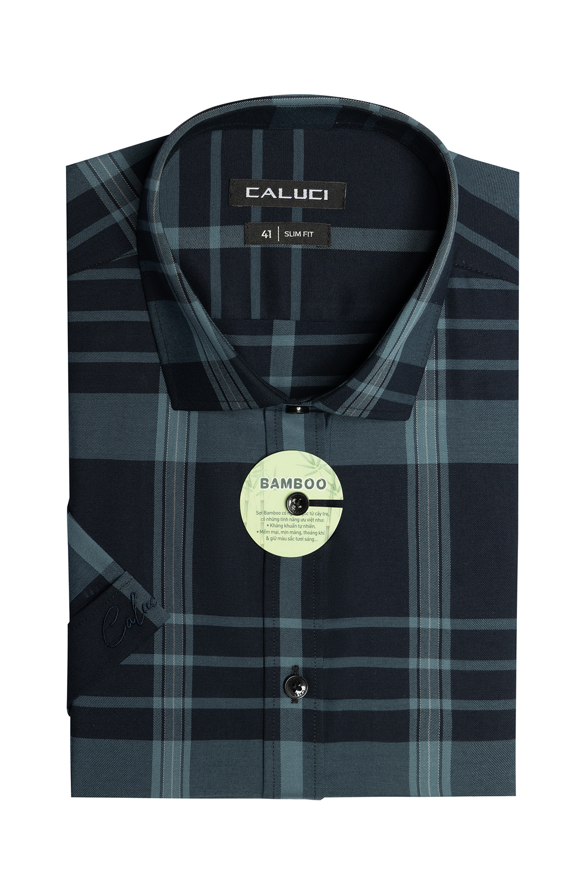 Áo sơ mi nam ngắn tay CALUCI MSS3207S