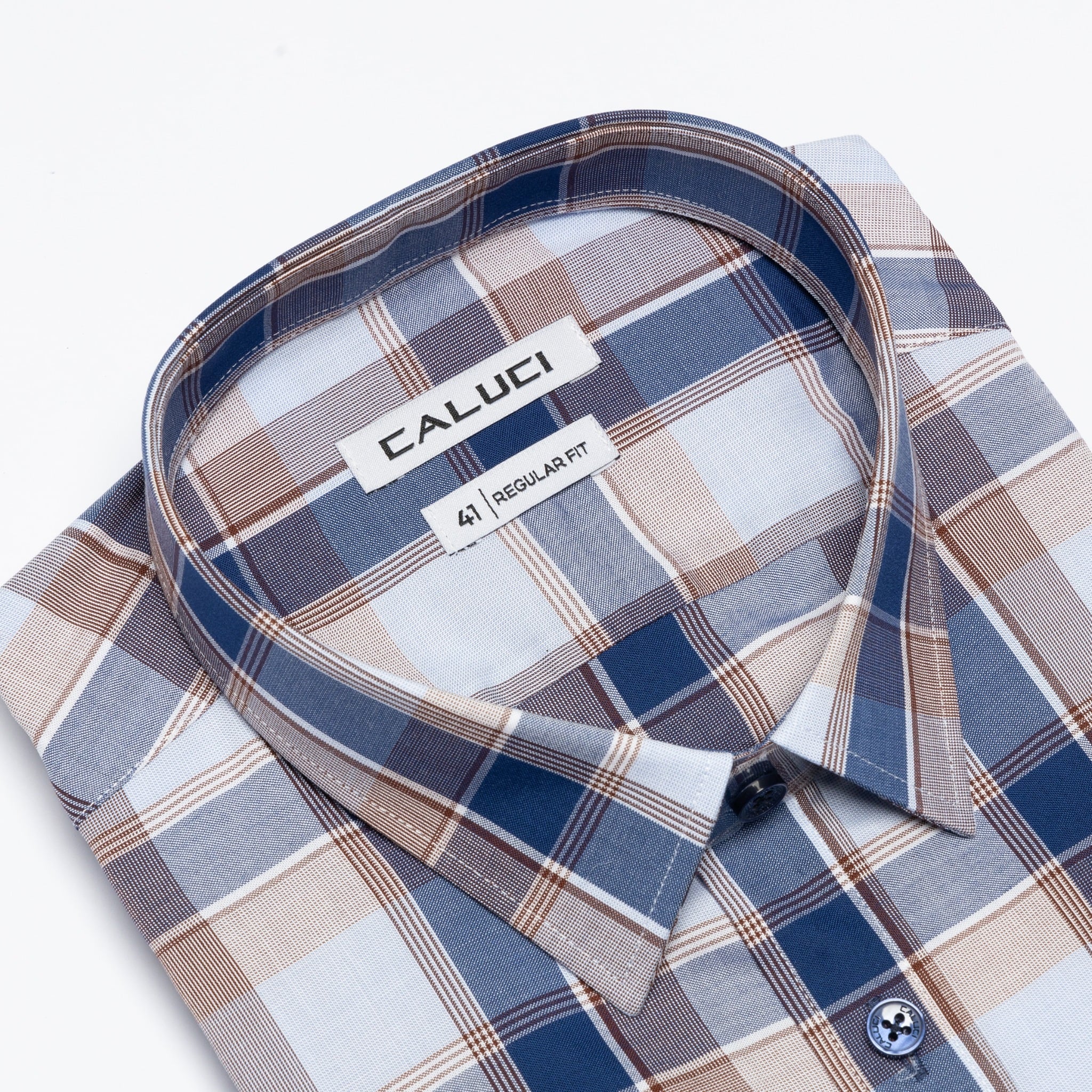 Áo sơ mi nam ngắn tay CALUCI MSS3214R