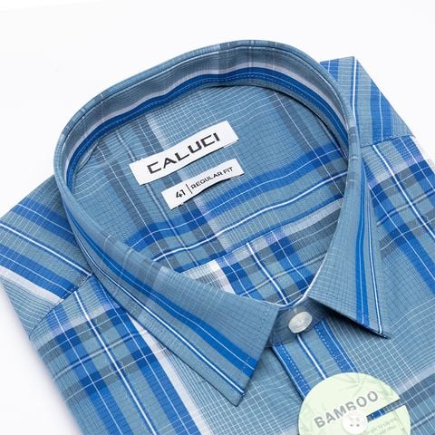 Áo sơ mi nam ngắn tay CALUCI MSS3213R