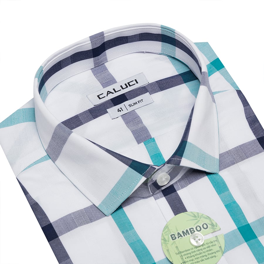 Áo sơ mi nam ngắn tay CALUCI MSS3155S
