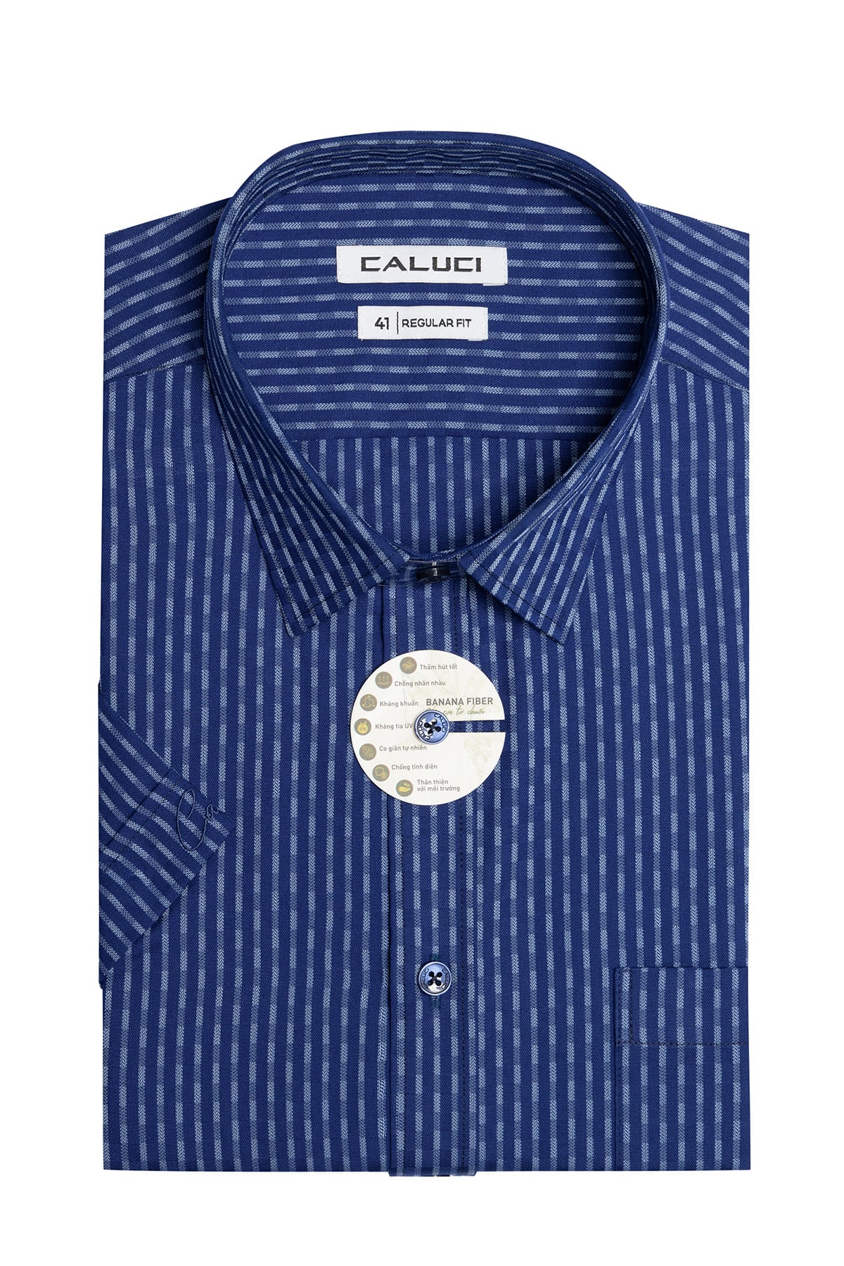 Áo sơ mi nam ngắn tay CALUCI MSS3210R