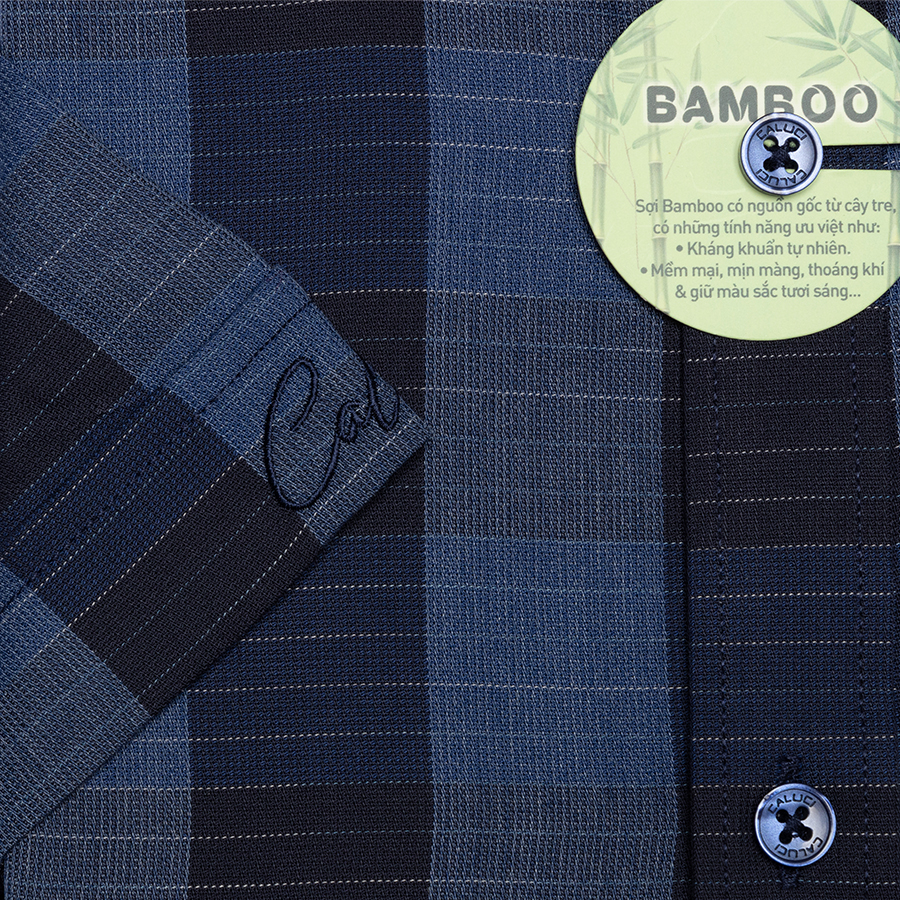 Áo sơ mi nam ngắn tay CALUCI MSS3150R