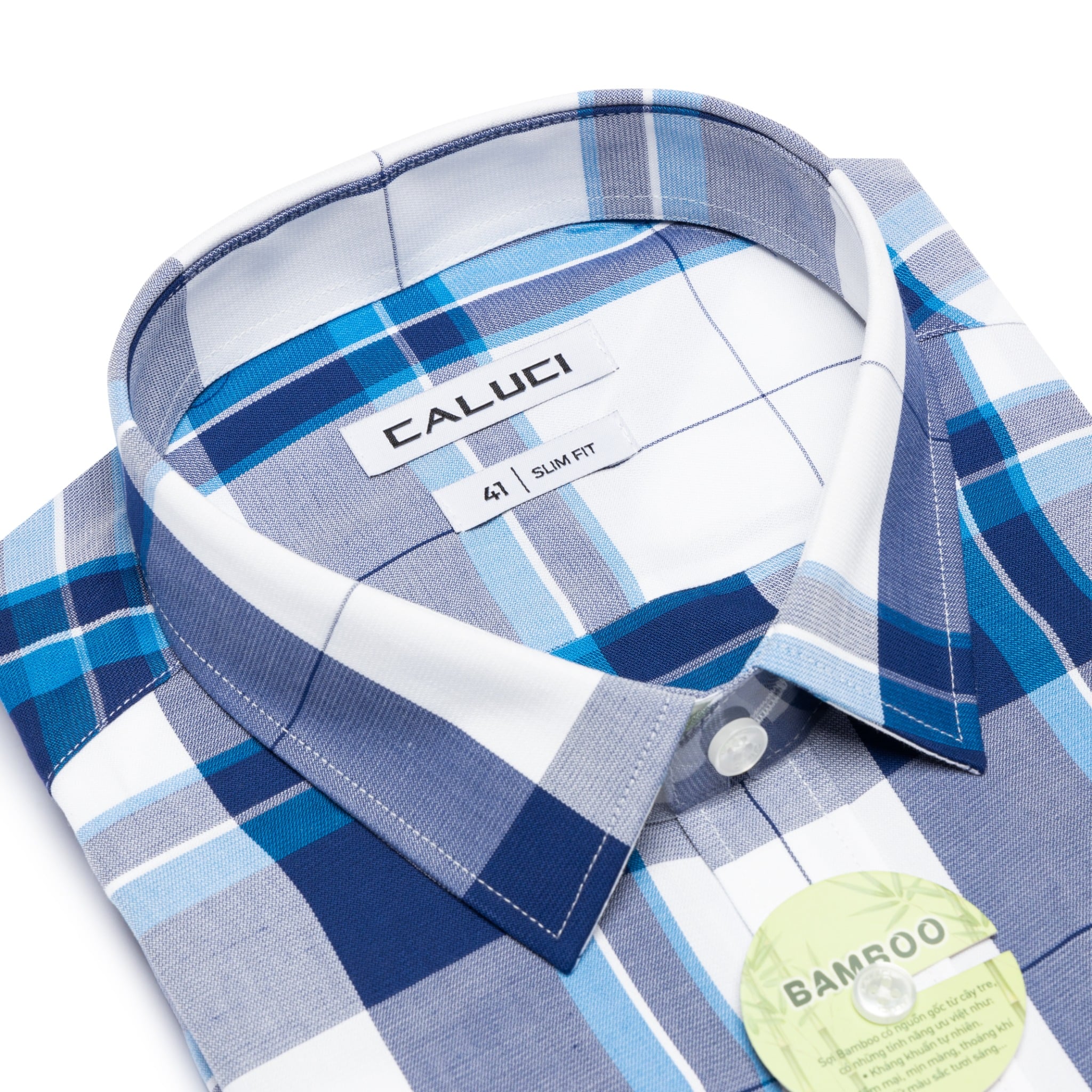 Áo sơ mi nam ngắn tay CALUCI MSS3169S