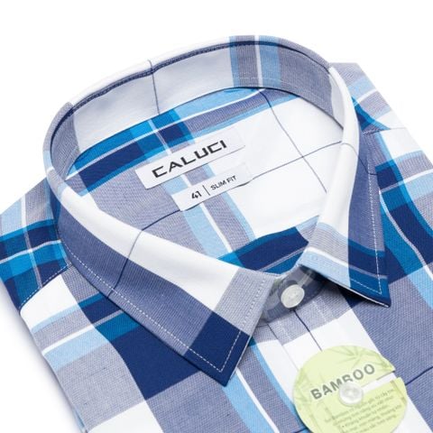 Áo sơ mi nam ngắn tay CALUCI MSS3169S