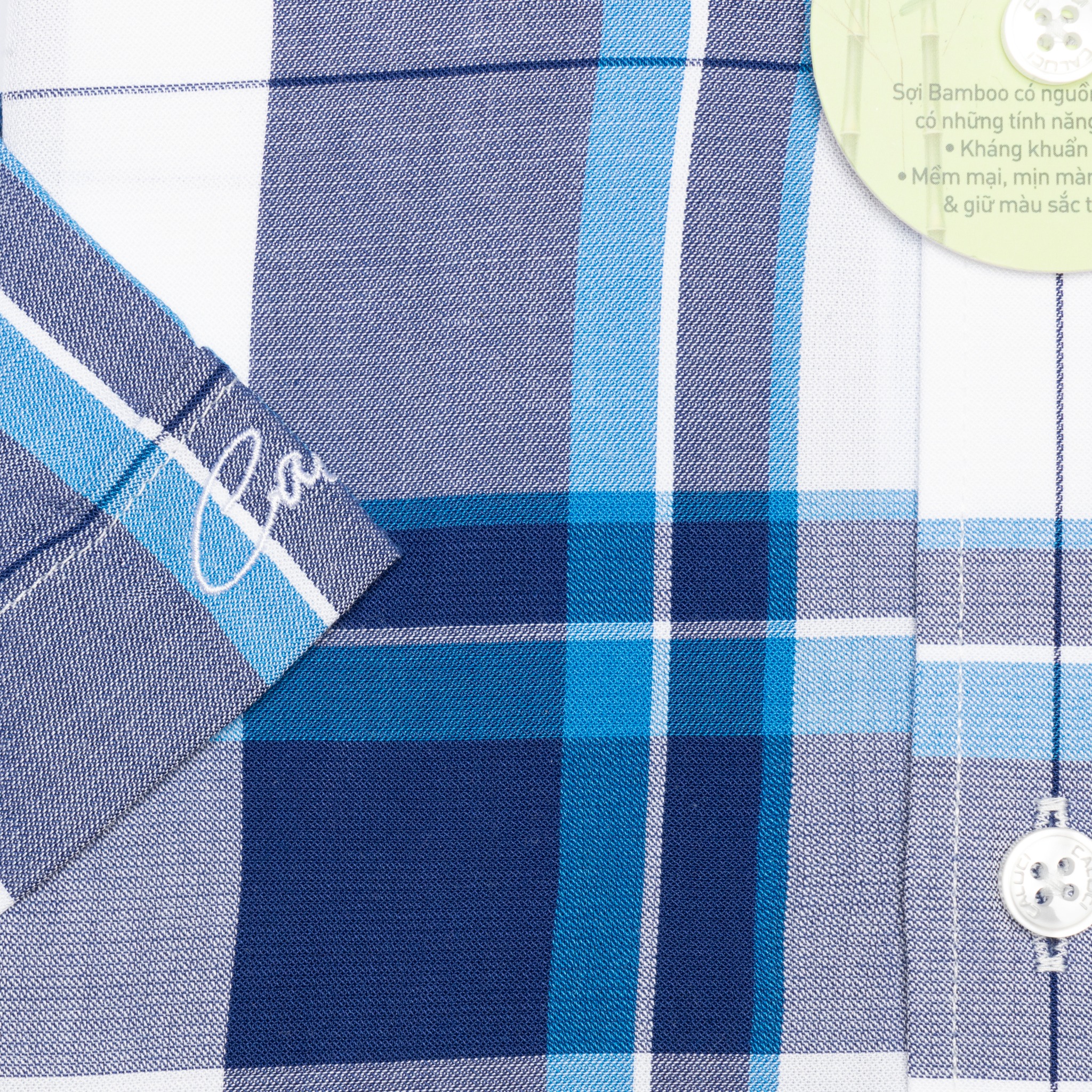 Áo sơ mi nam ngắn tay CALUCI MSS3169S