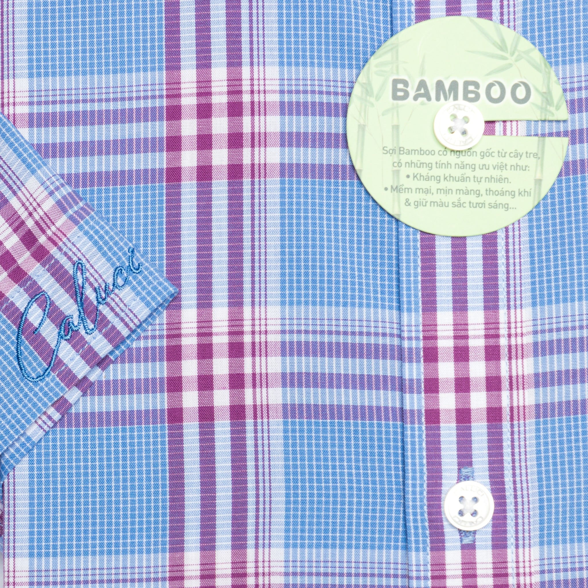 Áo sơ mi nam ngắn tay CALUCI MSS3180S