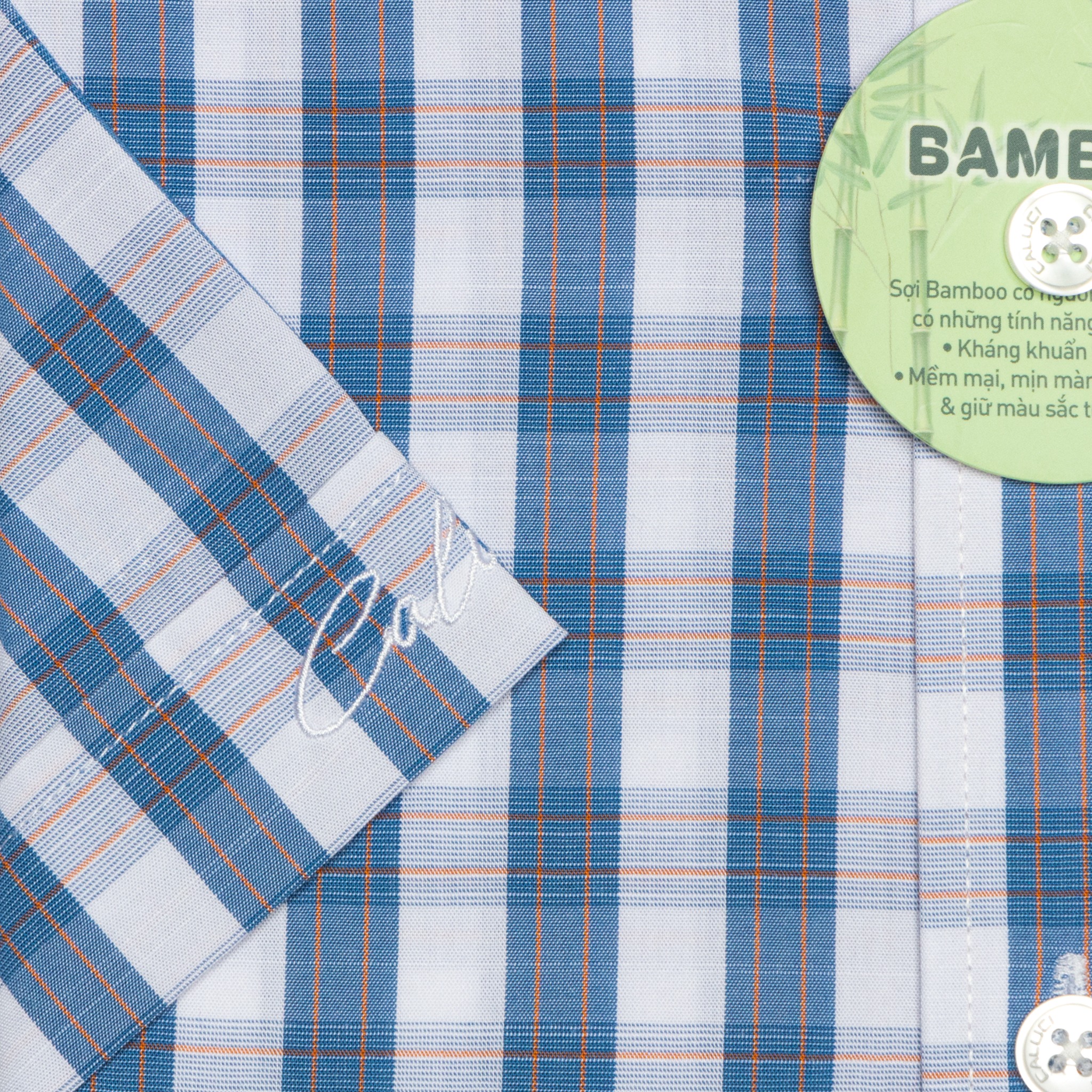 Áo sơ mi nam ngắn tay CALUCI MSS3184R