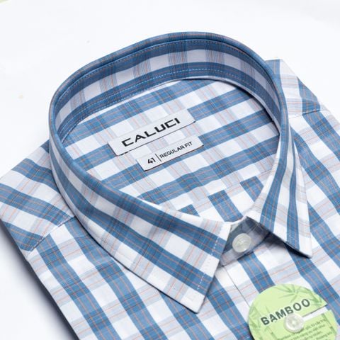 Áo sơ mi nam ngắn tay CALUCI MSS3184R