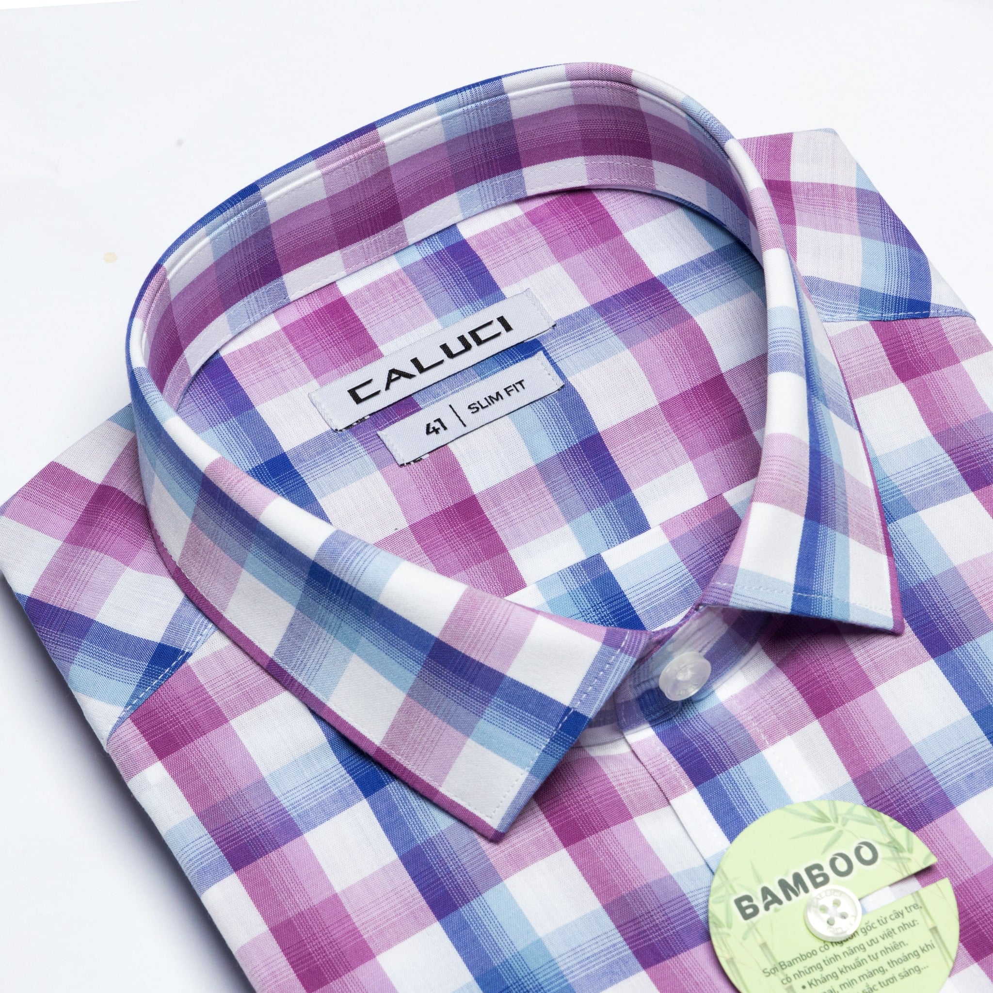 Áo sơ mi nam ngắn tay CALUCI MSS3181S