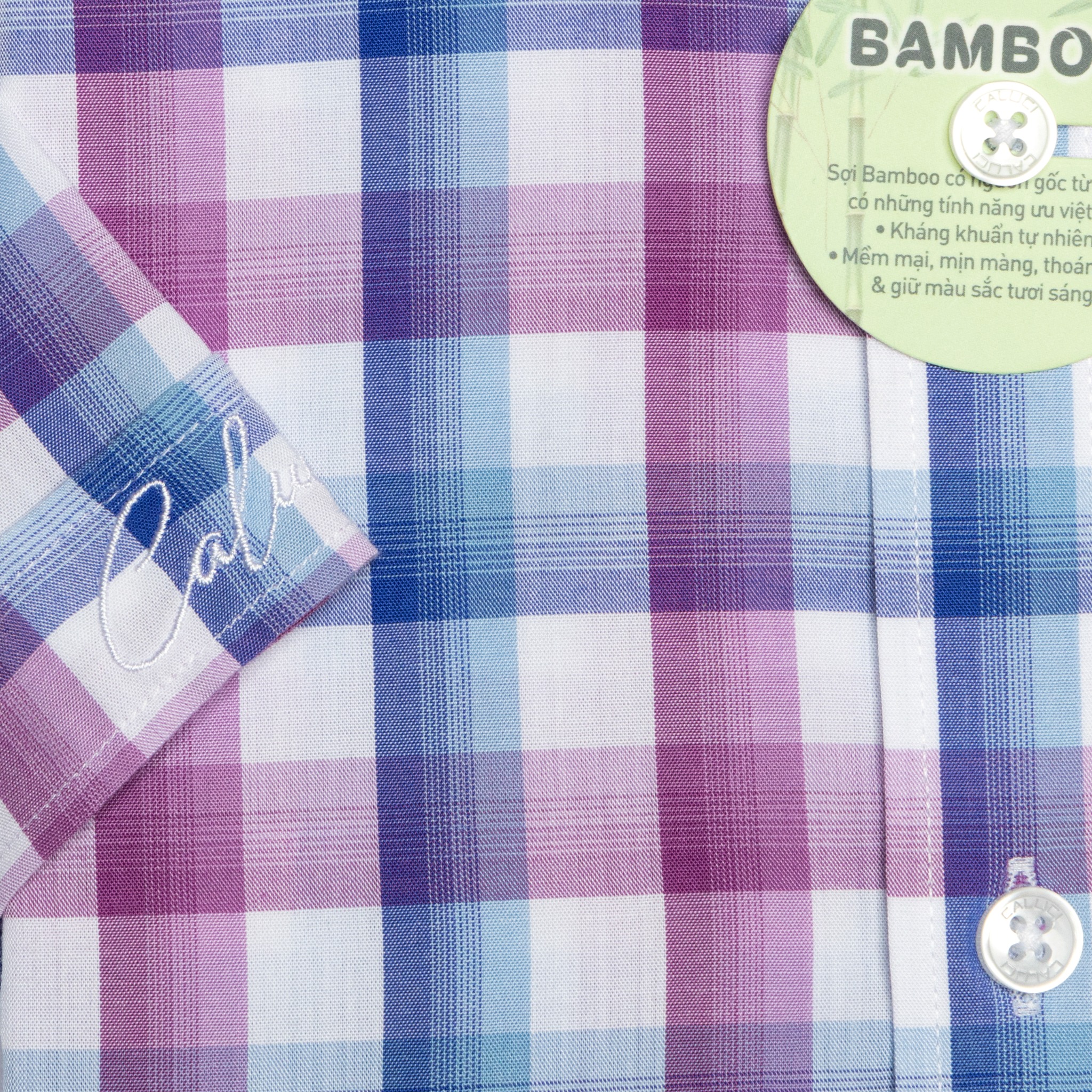 Áo sơ mi nam ngắn tay CALUCI MSS3181S