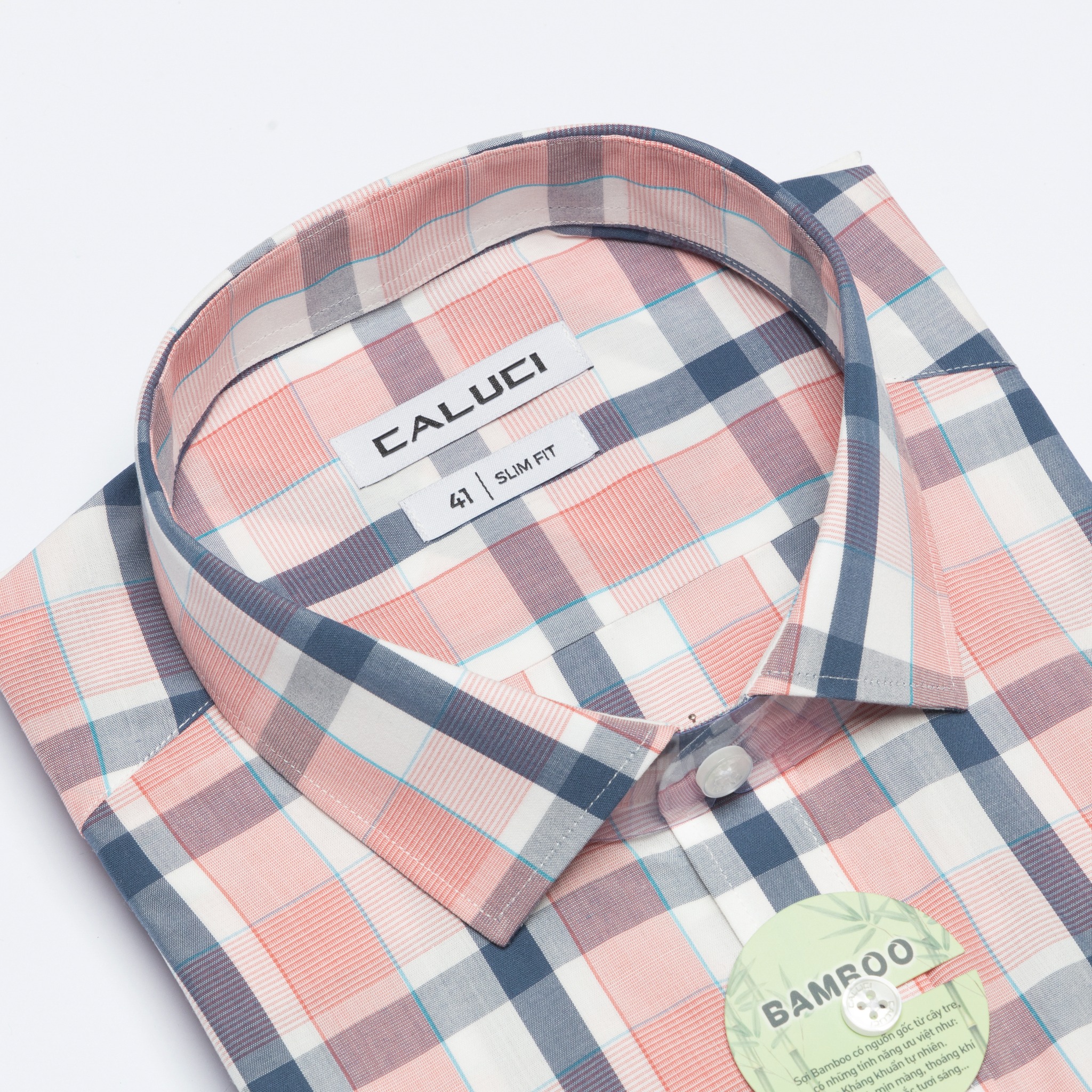 Áo sơ mi nam ngắn tay CALUCI MSS3137S