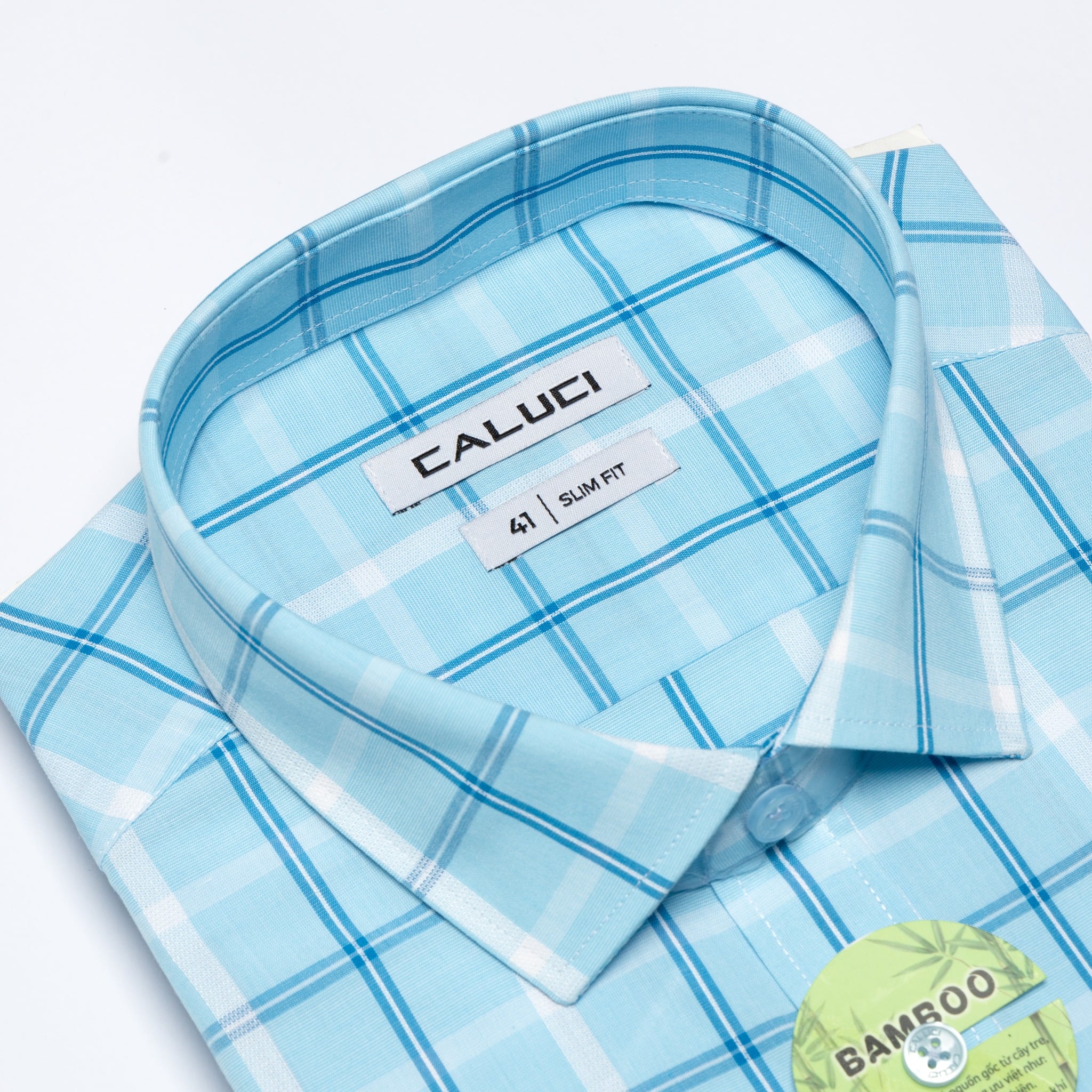 Áo sơ mi nam ngắn tay CALUCI MSS3191S