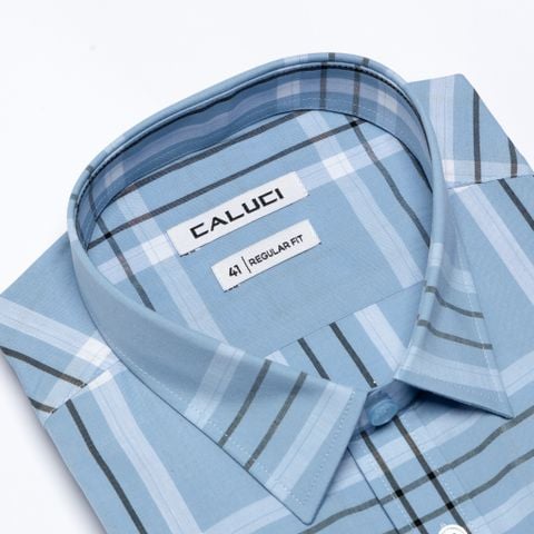 Áo sơ mi nam ngắn tay CALUCI MSS3182R