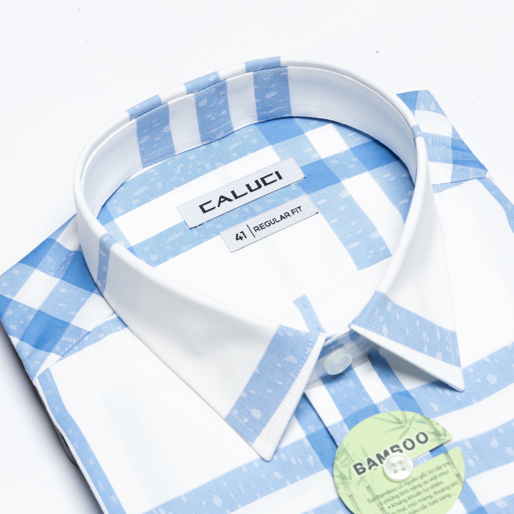 Áo sơ mi nam ngắn tay CALUCI MSS3201R