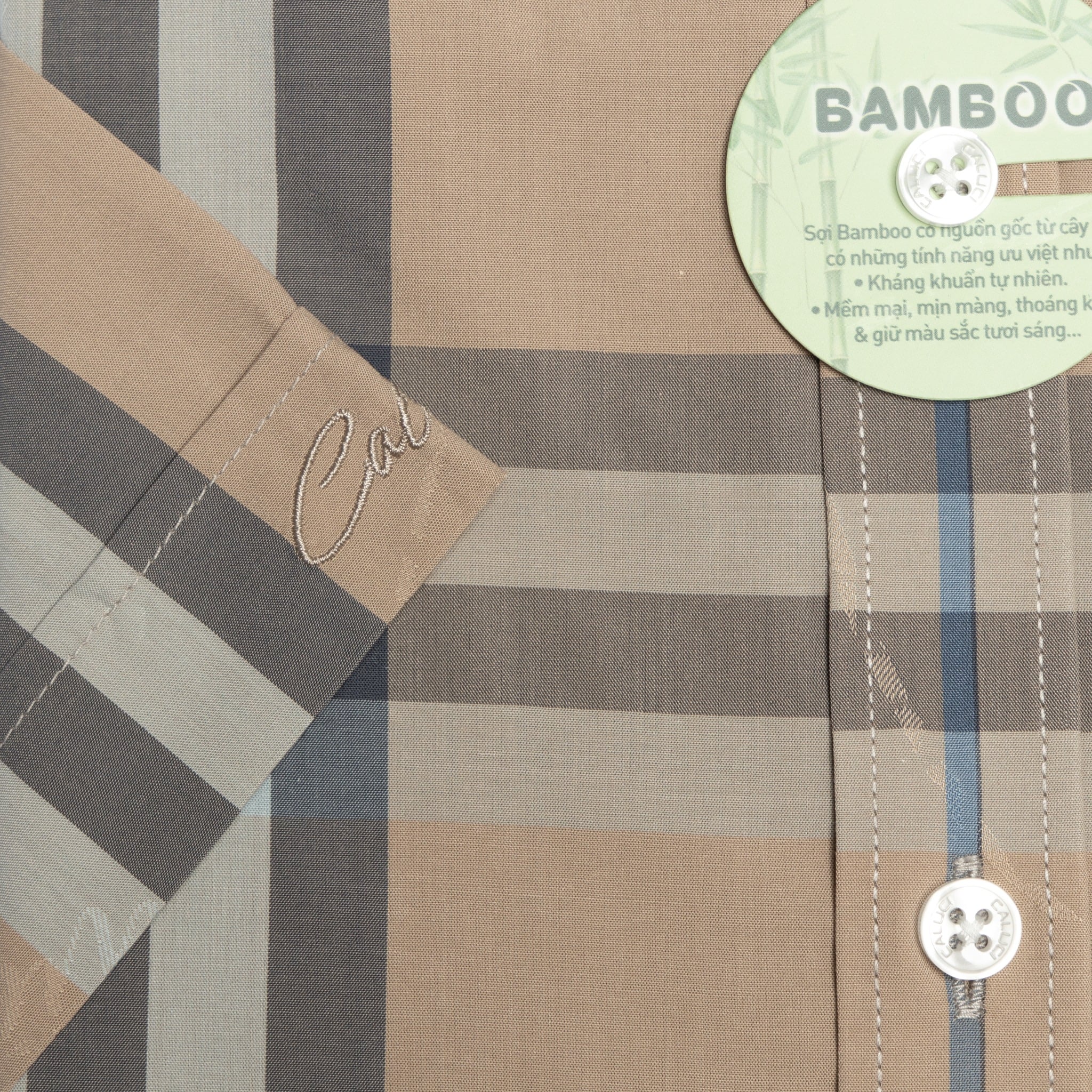 Áo sơ mi nam ngắn tay CALUCI MSS3193R