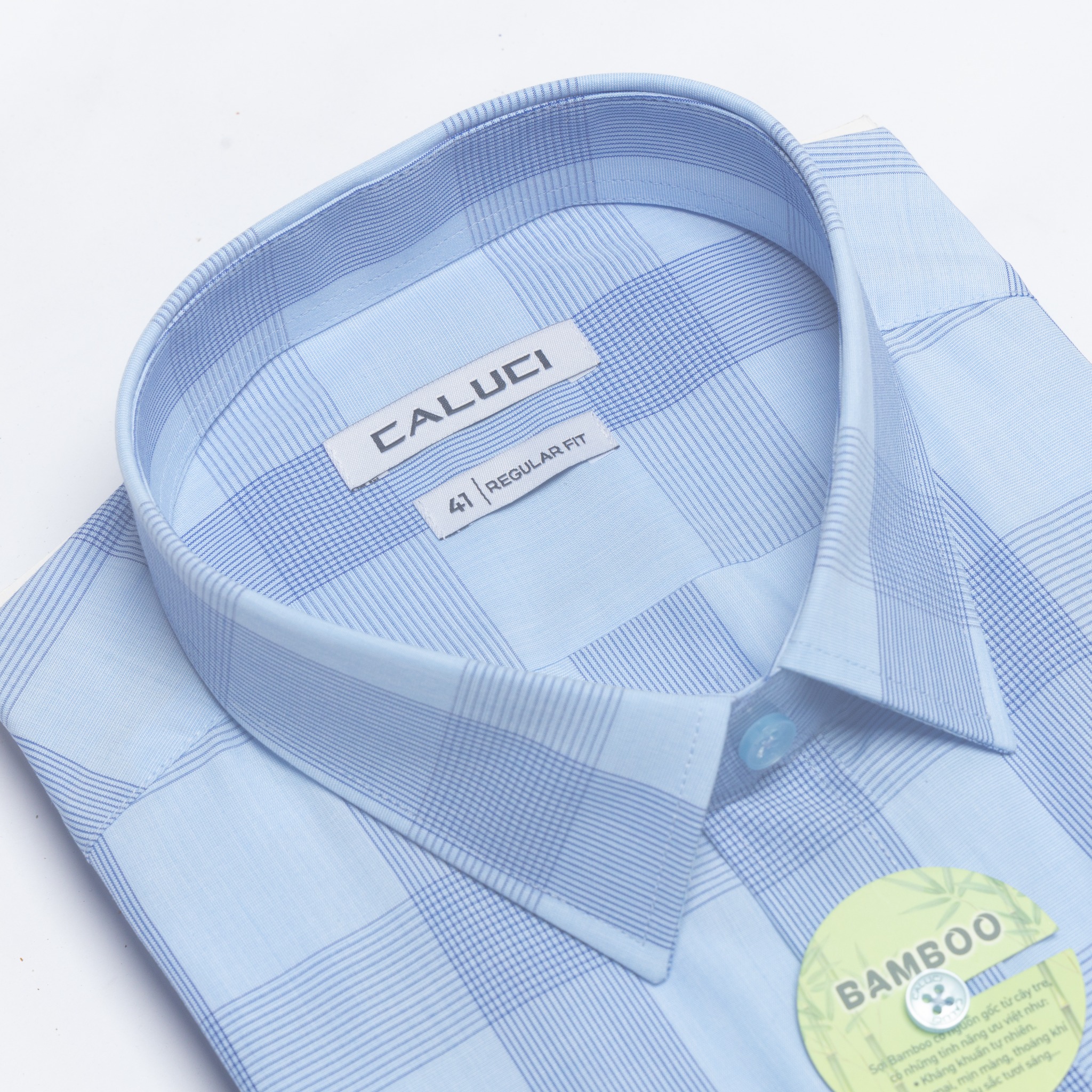 Áo sơ mi nam ngắn tay CALUCI MSS3185R